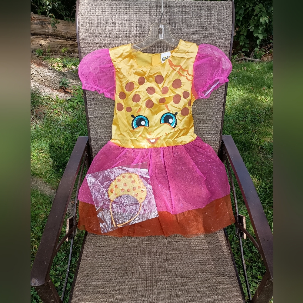 Child size Medium 7-8 Shopkins Halloween costume with matching headband